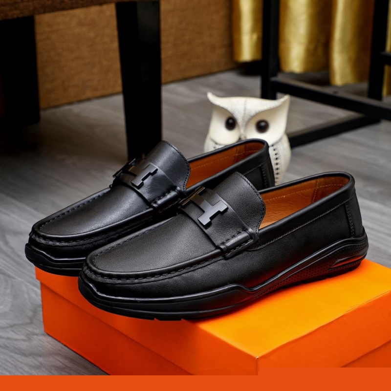H**mes leather shoes